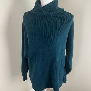 Free People Softly Structured Jade Cowl Neck Sweater